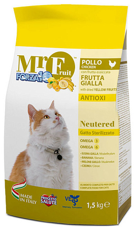 Forza10 fruit neutered сухой корм с курицей, рисом и кукурузей для стерилизованных кошек
