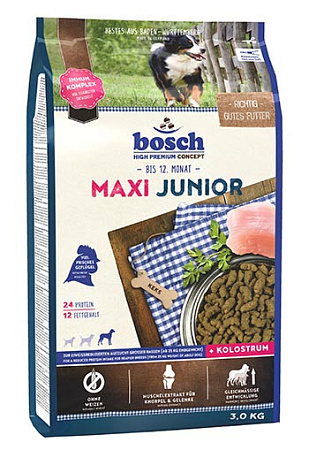 Bosch maxi junior сухой корм для щенков крупных пород