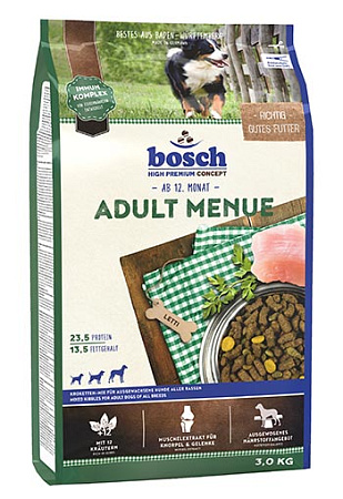 Bosch adult menue сухой корм с птицей для собак