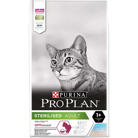 Pro plan optirental сухой корм с высоким содержанием трески и форелью для стерилизованных кошек и кастрированных котов