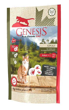 Genesis pure canada my hidden place сухой корм для взрослых кошек с говядиной, ягненком и мясом оленя
