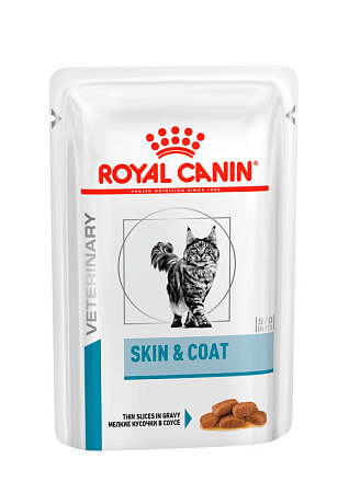 Royal canin skin & coat корм консервированный полнорационный для взрослых кошек старше 12 месяцев, с повышенной чувствительностью кожи / шерсти, в соусе