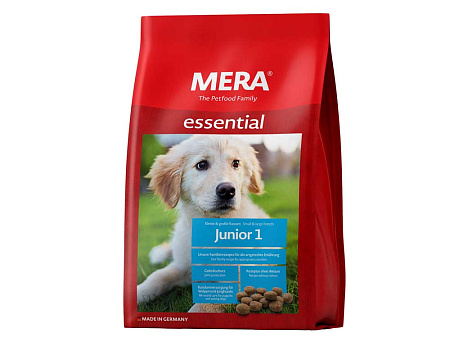 Mera junior сухой корм для щенков малых и средних пород до конца периода роста и крупных пород до шести месяцев