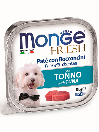 Monge dog fresh влажный корм с тунецом для собак