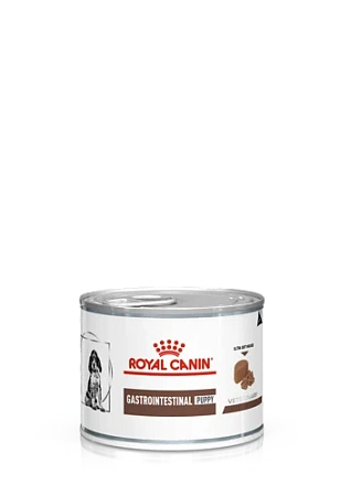 Royal Canin Gastrointestinal Puppy корм консервированный полнорационный диетический для щенков до 1 года, щенных и лактирующих сук весом до 25 кг при нарушениях пищеварения, мусс