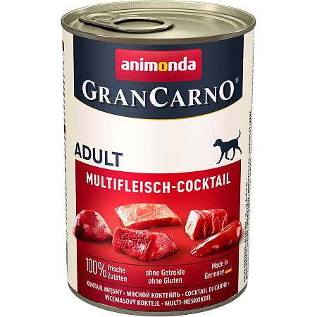 Animonda gran сarno original консервы мясной коктейль для взрослых собак
