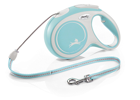 Flexi new comfort рулетка-трос голубая для собак